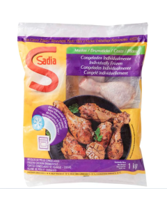 Muslos de Pollo Congelados IQF 12 Bolsasx1Kg Cajax12Kg Sadia