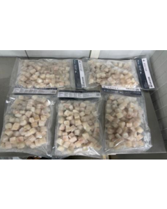 Dados Cola Rape Chino s/Piel s/Espina Bolsa 1kg P.Neto 800g (sin glaseo) Vostoq