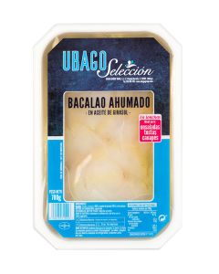 Lonchas de Bacalao Ahumado en Aceite Girasol 700G Ubago
