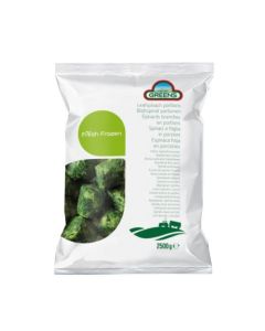Espinaca hoja porcion   D´Arta 2.5 Kg Cj x 4 bolsas