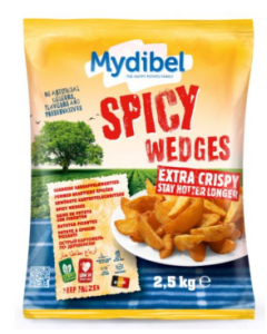 Papas Pref Mydibel gajos c/especias (Pimenton) 2.5 Kg (BOLSA)