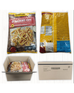 Papas Prefritas 9/9 Calidad A Caja x 4 Bolsas x 2.5 Kg Ecofrost