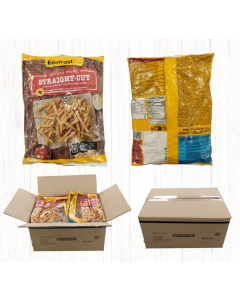 Papas Prefitas 9/9 Calidad A Caja x 10 Bolsas x 1 Kg Ecofrost
