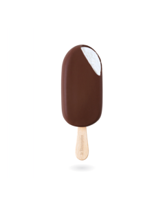 Helado Paleta sabor Nata recub choco negro 90 ml Menorquina