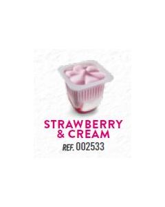 Vaso de Helado sabor Crema de Fresa 90ml (40 g) Menorquina