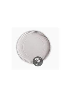 Plato de carton blanco de 21 cm Paq x 100