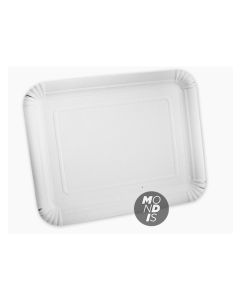 Plato p/ blondas rectangulares 28 x 36 cm Paq x 100 ud