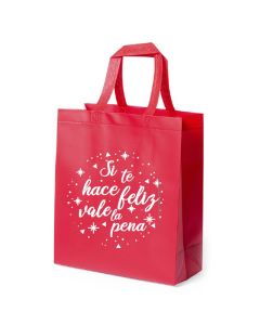 Bolsas Kunstal TNT Lam. 30*34*12cm Roja Imp a dos cara