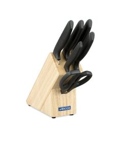 Juego de cuchillo de 6 piezas con porta cuchillos Arcos