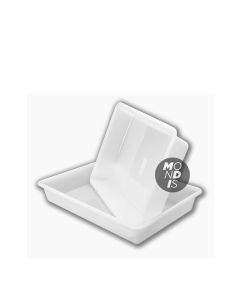 Cubeta de plastico  BL 48 cm L x 33 cm A x 8 cm H