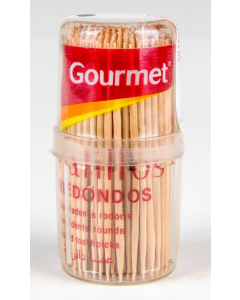 Palillero Gourmet redondo dos puntas 200u`