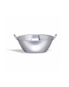 caldero plano inox de 20 cm  Pujadas