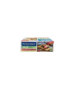 Bolsa plastica sandwich con cierre hermetico 100 Ud Miya 16.5x 14.9 cm