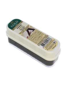 Esponja para lustrar calzado color negro GoldCare